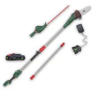 Webb 20V 50cm (20) Cordless Long Reach Hedge Trimmer & Pruner attachment 