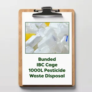  Bunded IBC Cage 1000L Pesticide Waste Disposal