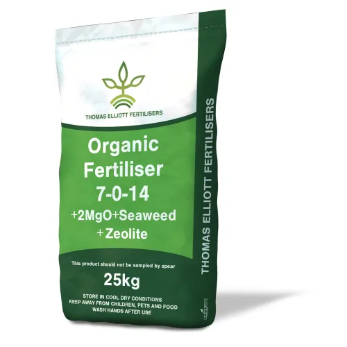  Thomas Elliot 7-0-14 + 2MgO Organic Fertiliser 25kg