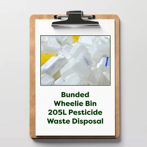 Bunded Wheelie Bin 205L Pesticide Waste Disposal