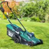 Webb 20V 33cm cordless rotary on grass